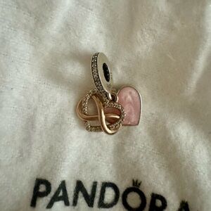 Pandora Sparkling Infinity Heart Dangle Charm